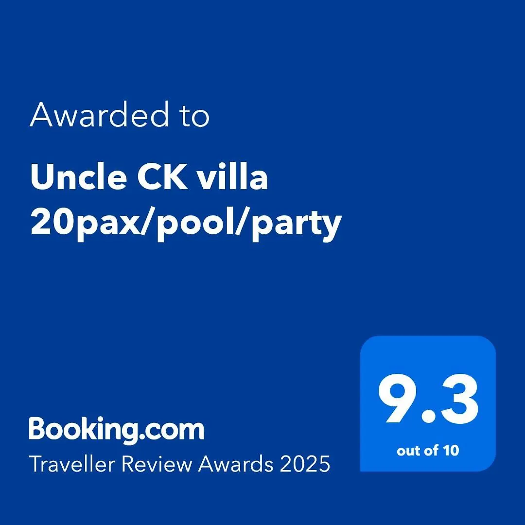 Uncle Ck Villa 20Pax/Pool/Party 말라카 말레이시아